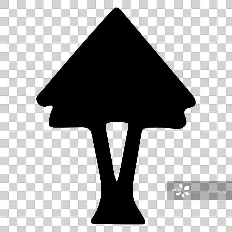 简单的树图标设计图片素材