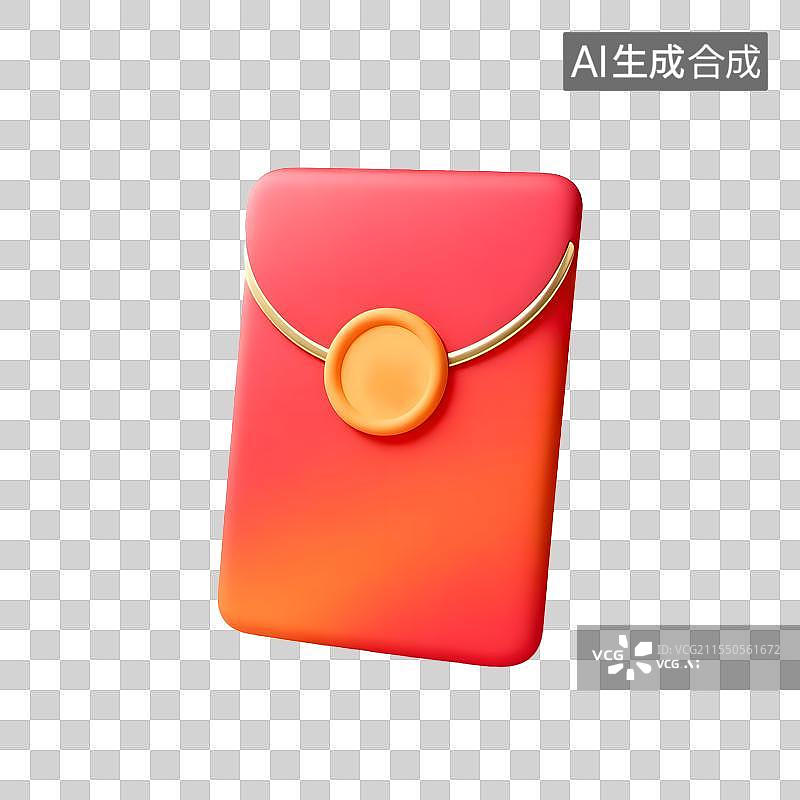 【AI数字艺术】中国风卡通红包3D渲染图片素材
