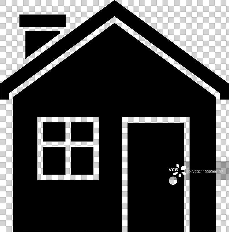 平面风格的房屋图标图片素材