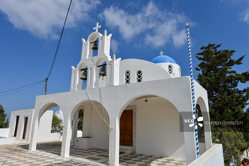 希腊 圣托里尼 希拉 锡拉岛 基克拉泽斯群岛 Firostefani图片素材