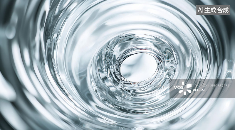 【AI数字艺术】旋涡状的液体流动图片素材
