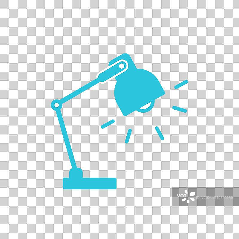 桌灯图标，背景为白色图片素材