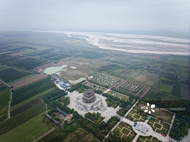 山西运城鹳雀楼图片素材