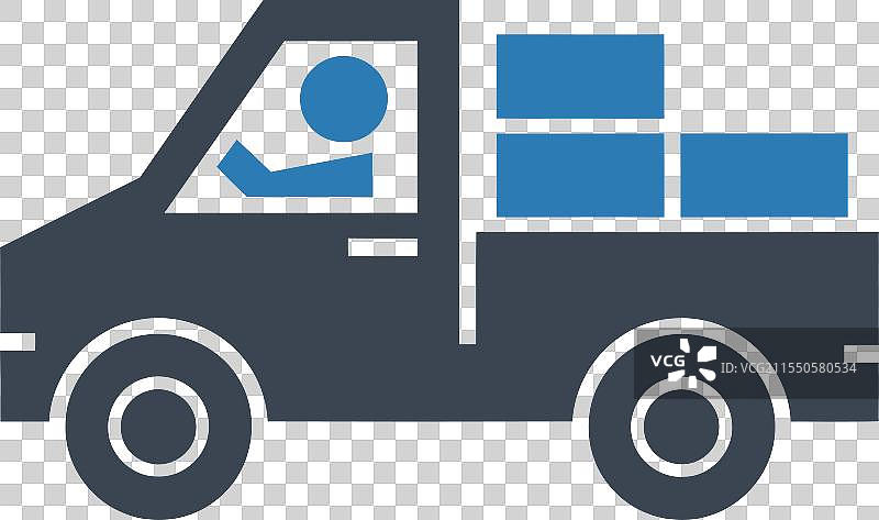 皮卡车图标图片素材