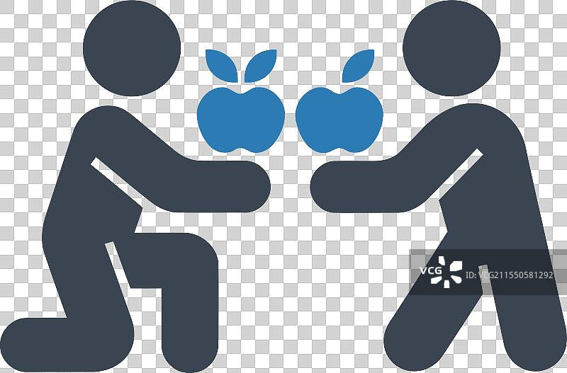 分享苹果的手势图标图片素材