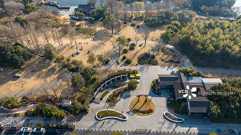 杭州消防主题公园北门俯瞰2图片素材