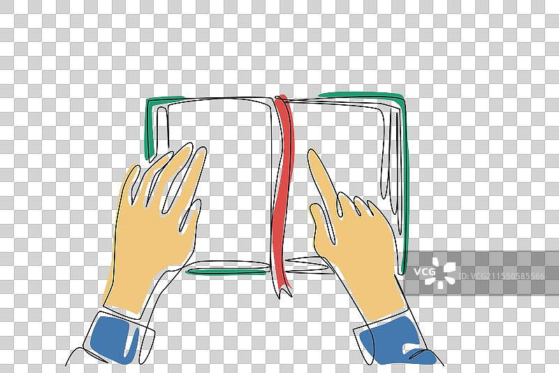 世界盲人日单线手绘图图片素材