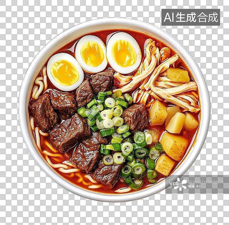 【AI数字艺术】面条插画图片素材