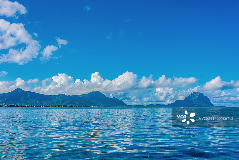 非洲毛里求斯海豚湾海景风光图片素材