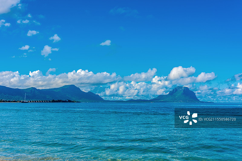 非洲毛里求斯海豚湾海景风光图片素材