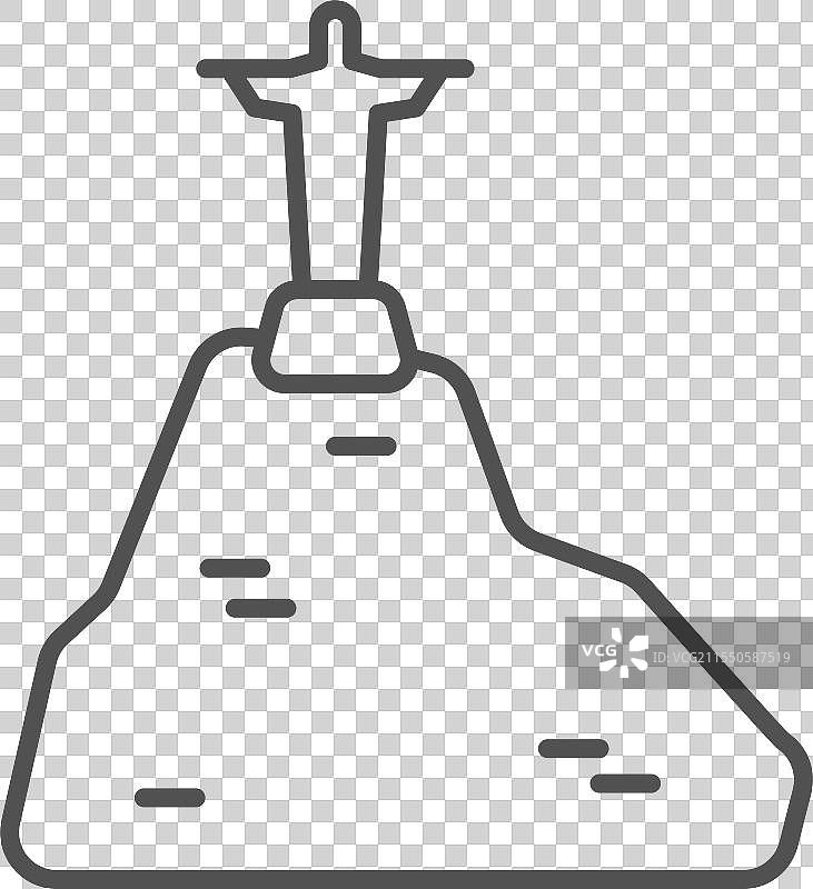 耶稣基督雕像，著名的巴西地标象征图片素材