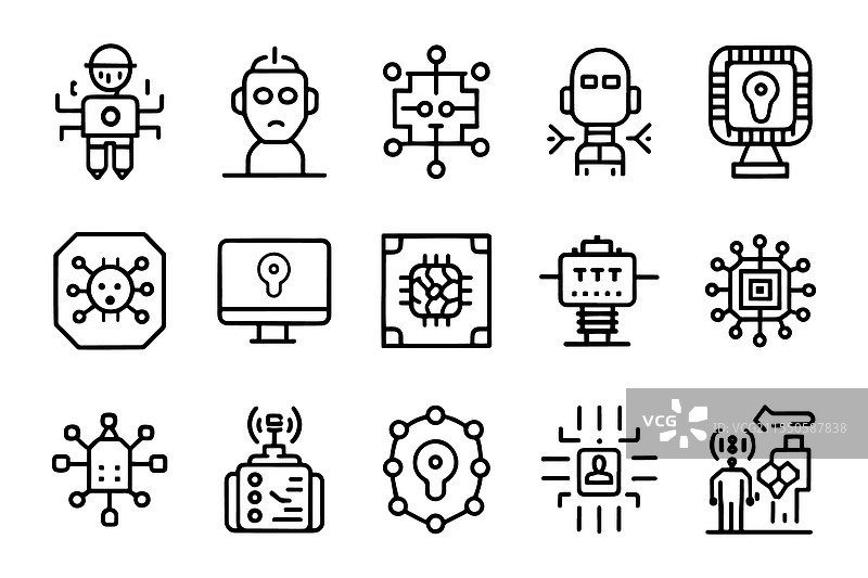 学习数字人工智能技术算法智能图片素材