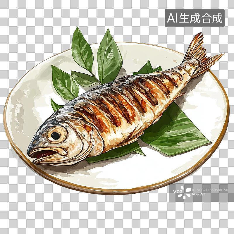 【AI数字艺术】红烧鱼图片素材