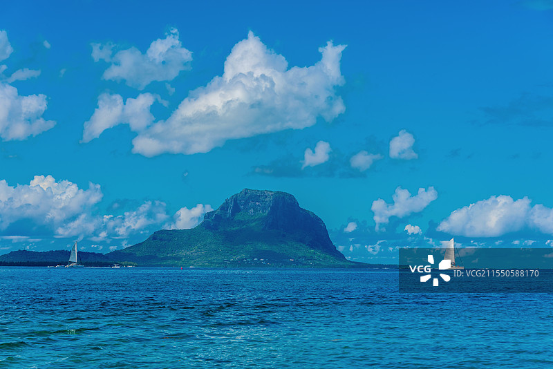 非洲毛里求斯海豚湾海景风光图片素材