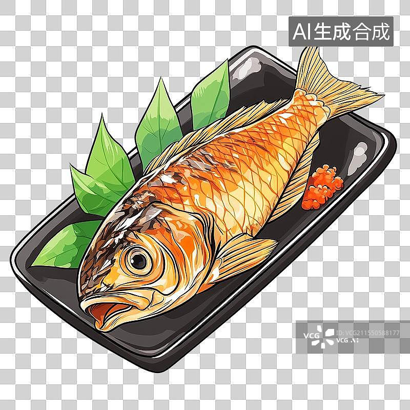【AI数字艺术】红烧鱼图片素材