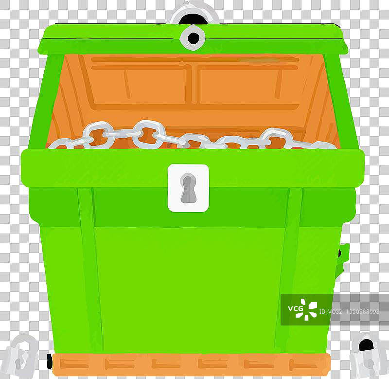 垃圾回收街道垃圾桶图片素材