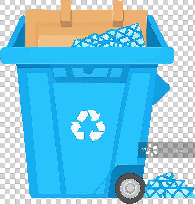 垃圾桶循环废物清除箱图片素材
