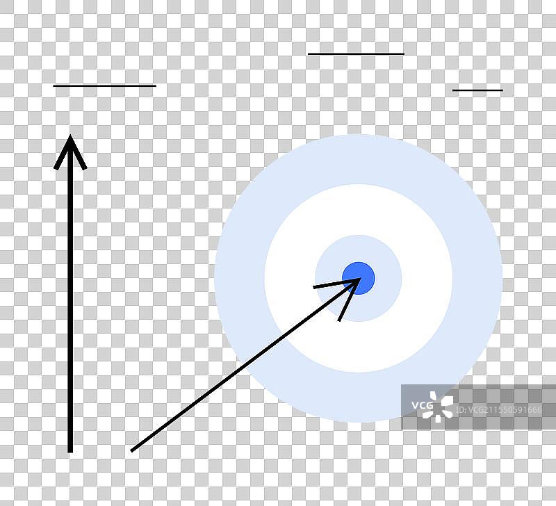 抽象的靶子与箭头象征着专注和目标图片素材