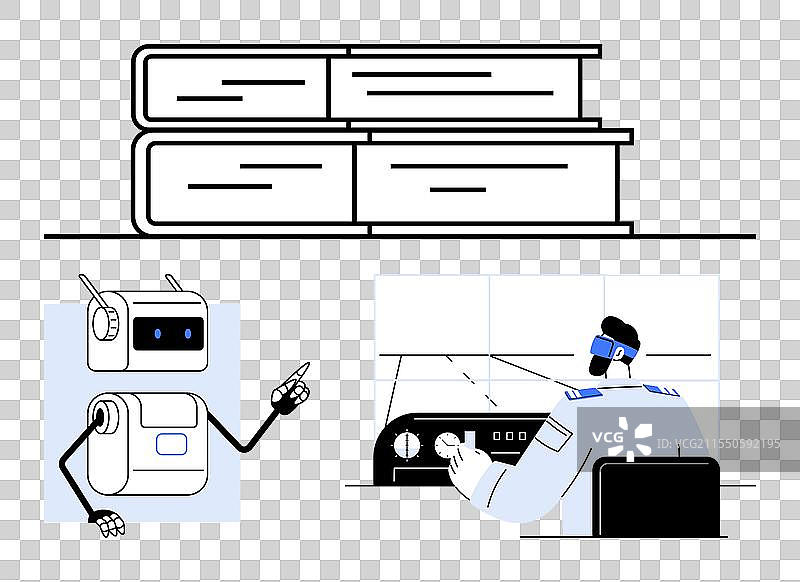 航空领域的人工智能融合图片素材