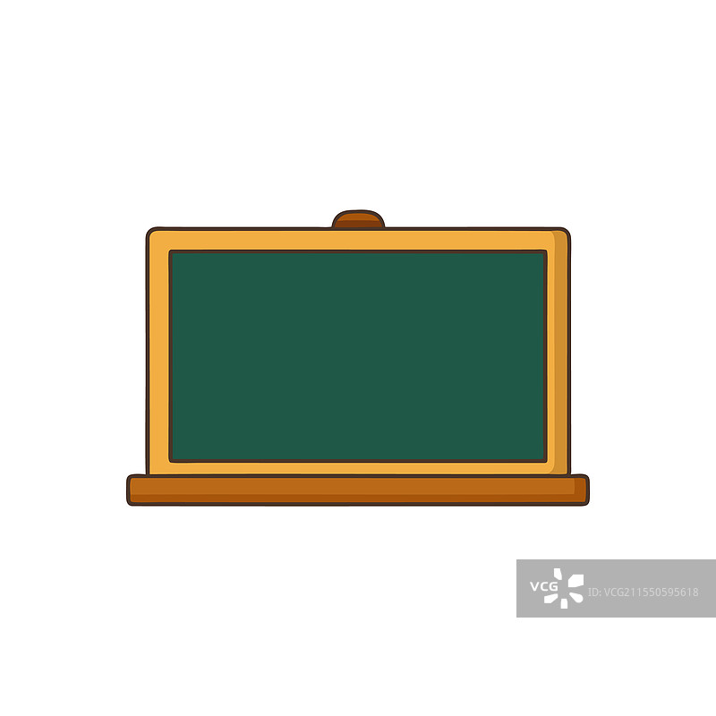 白色背景上的孤立学校董事会扁平插图图片素材