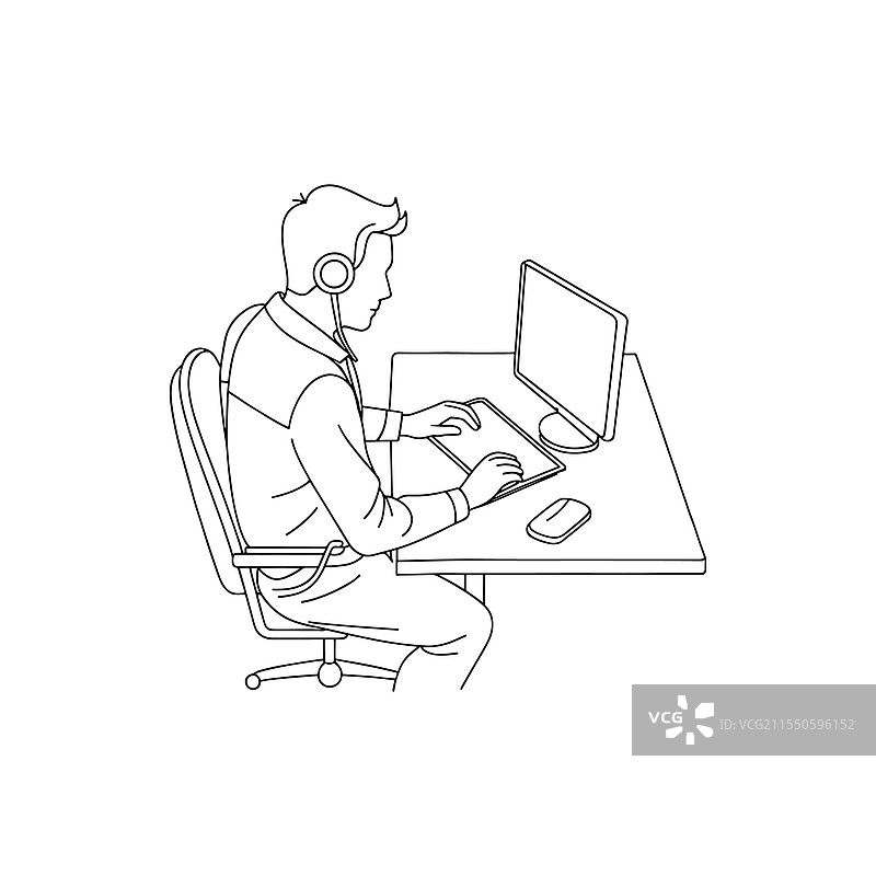 软件开发人员在使用时编写代码图片素材