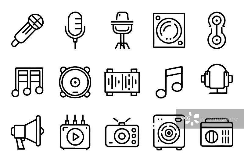 声音和音乐乐器音频与视频项目图片素材