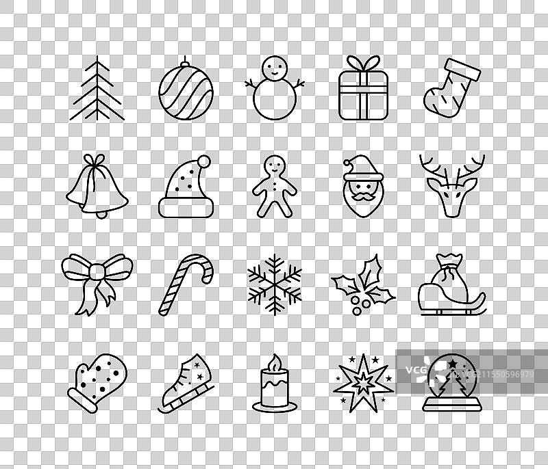 圣诞节图标表图片素材