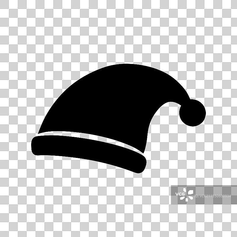 简约时尚的黑白圣诞老人图片素材