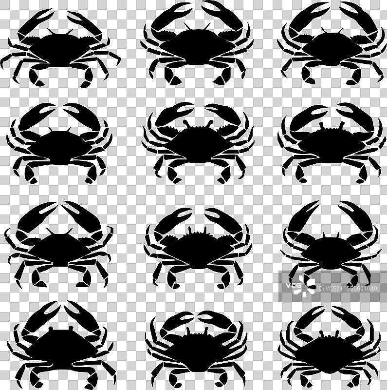 螃蟹系列合集图片素材