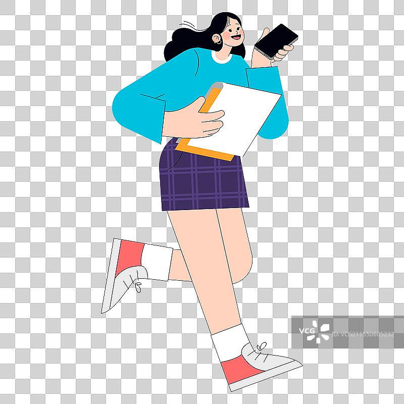 年轻女商人插图图片素材