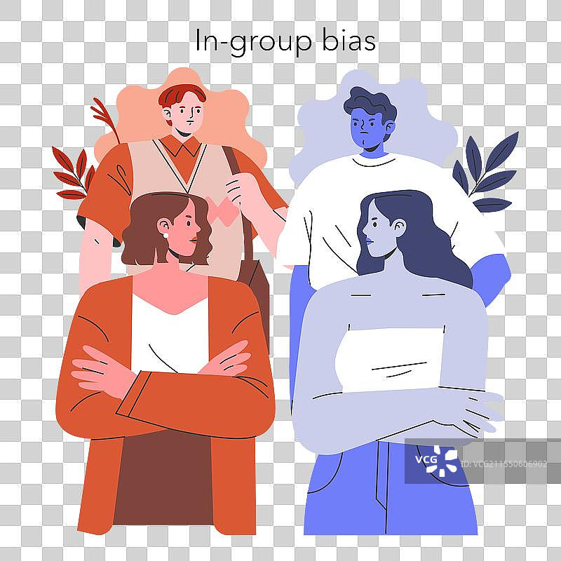 认知偏差平面图片素材