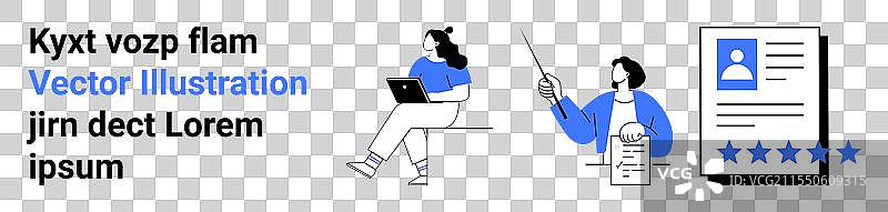 现代商业协作与演示图片素材