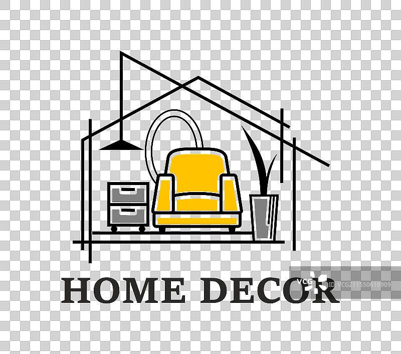 室内设计与家居装饰家具图标图片素材