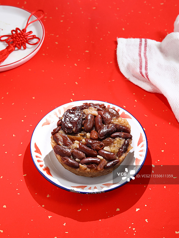 中国陕西省西安特色美食小吃甑糕图片素材