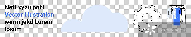 云计算服务流程与文本云图片素材