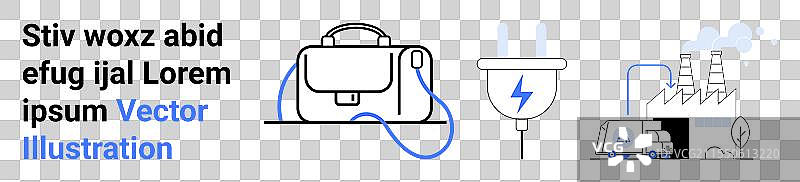 现代科技与工业连接的视觉表现图片素材