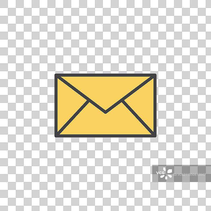 彩色信封图标图片素材