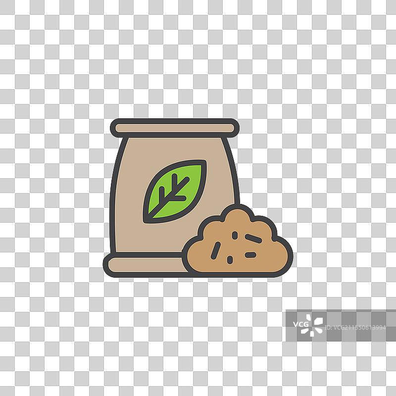 彩色版本的肥料图标图片素材