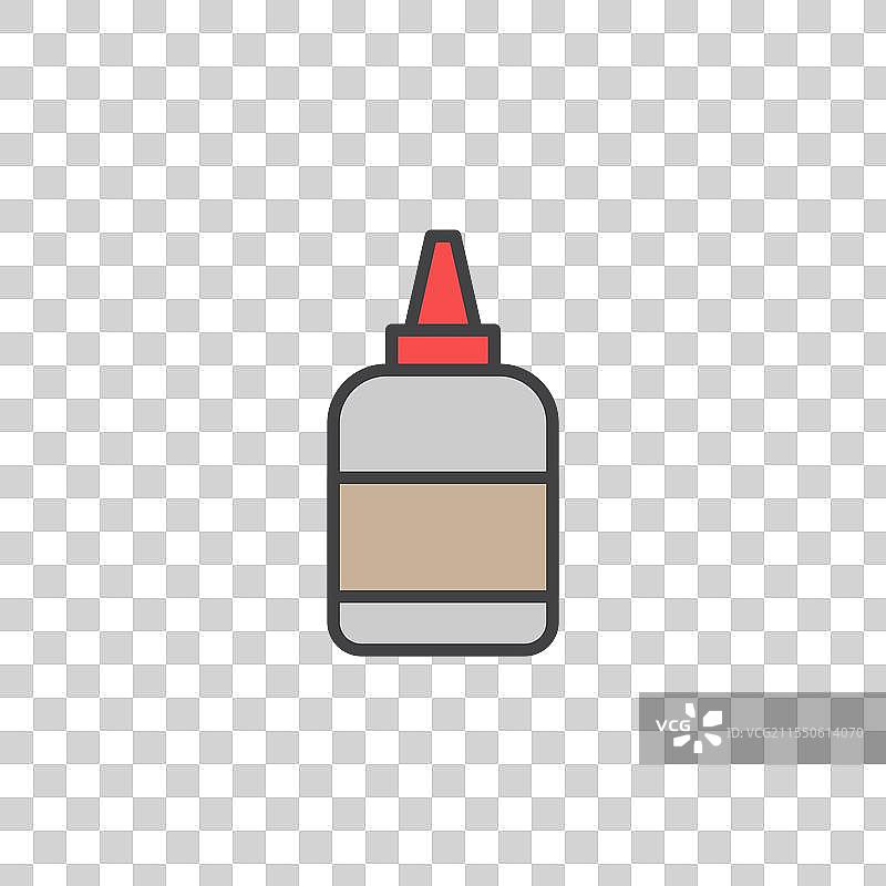 彩色胶水图标图片素材