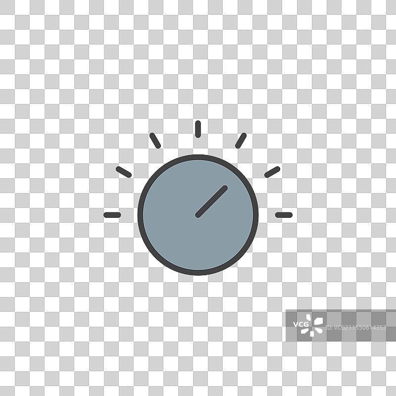 彩色版本的旋钮图标图片素材