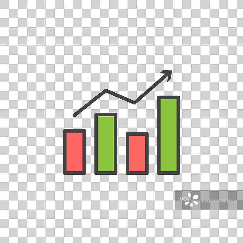 彩色版本的销售图标图片素材
