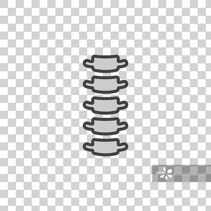 彩色脊柱图标图片素材