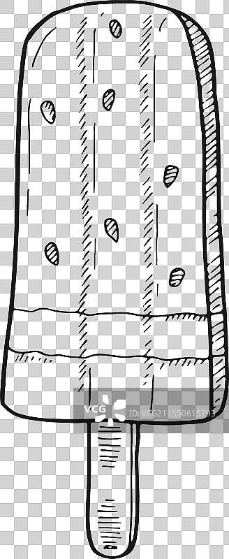 冰棒绘画，冷冻水果，浆果，冰凉甜蜜图片素材