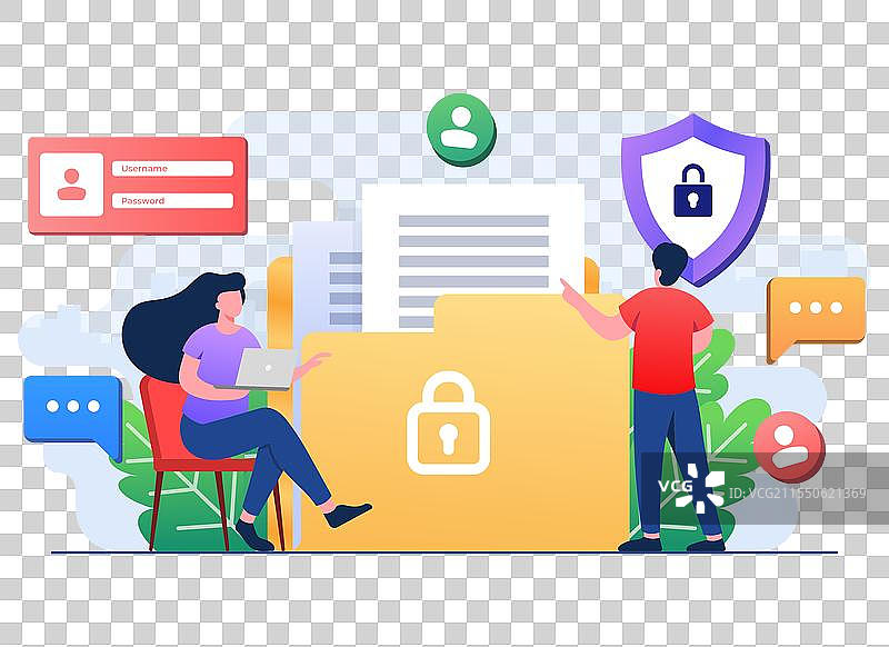 个人数据保护 网络安全 互联网图片素材