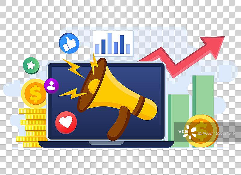 社交媒体营销策略 数字营销图片素材