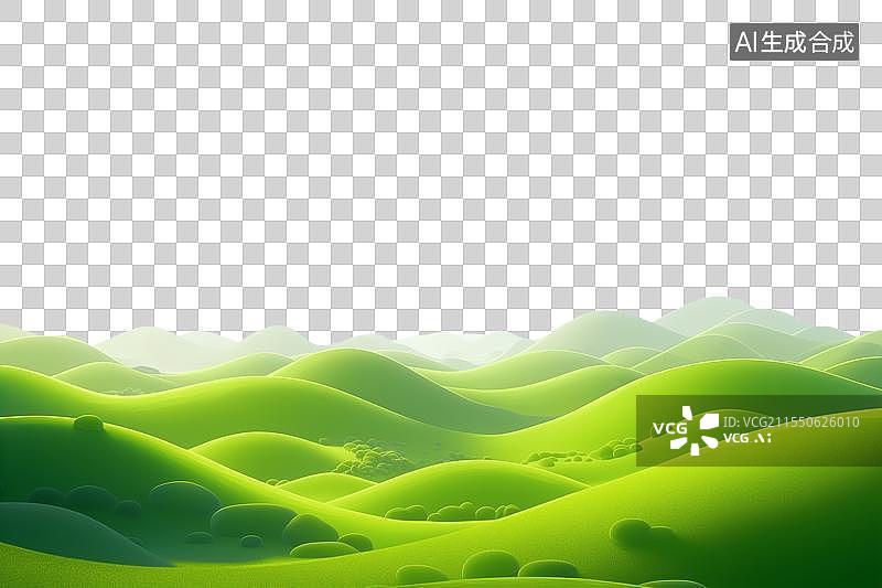 【AI数字艺术】绿地图片素材