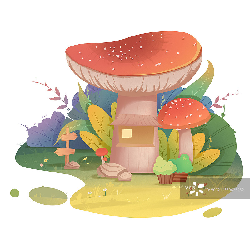蘑菇屋图片素材