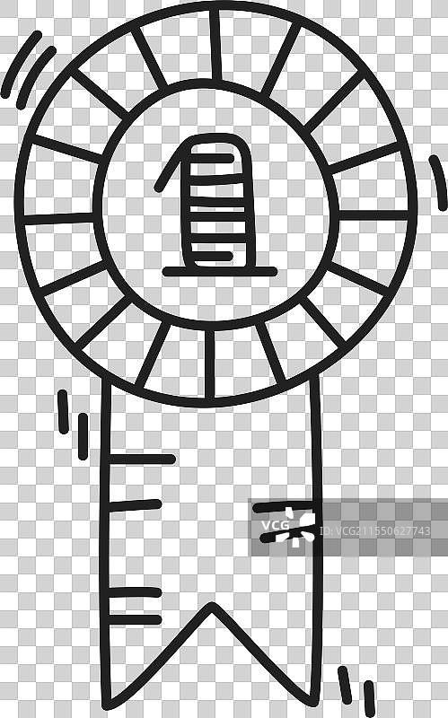 一幅黑白色的丝带图画图片素材