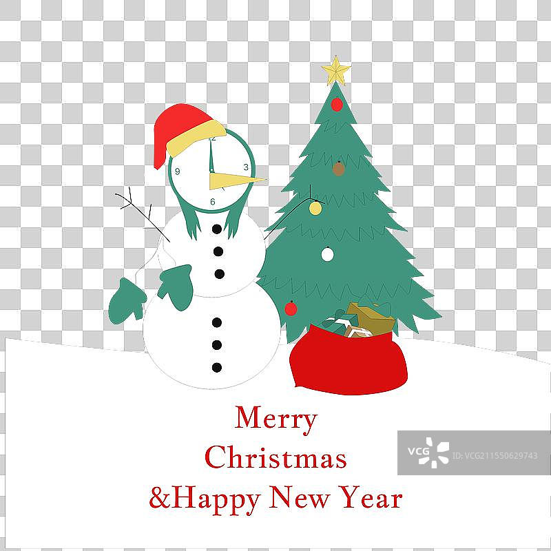 雪人新年图片素材