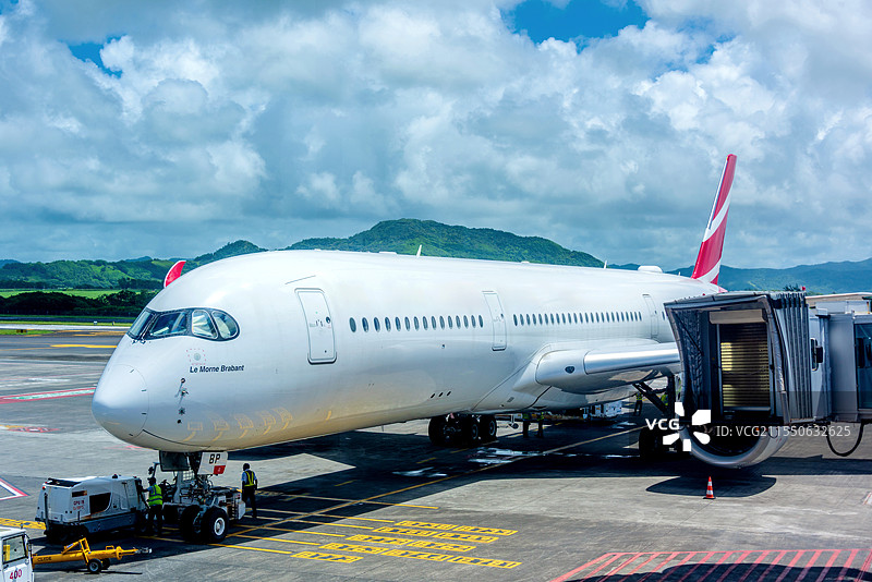 非洲毛里求斯普莱桑斯国际机场图片素材